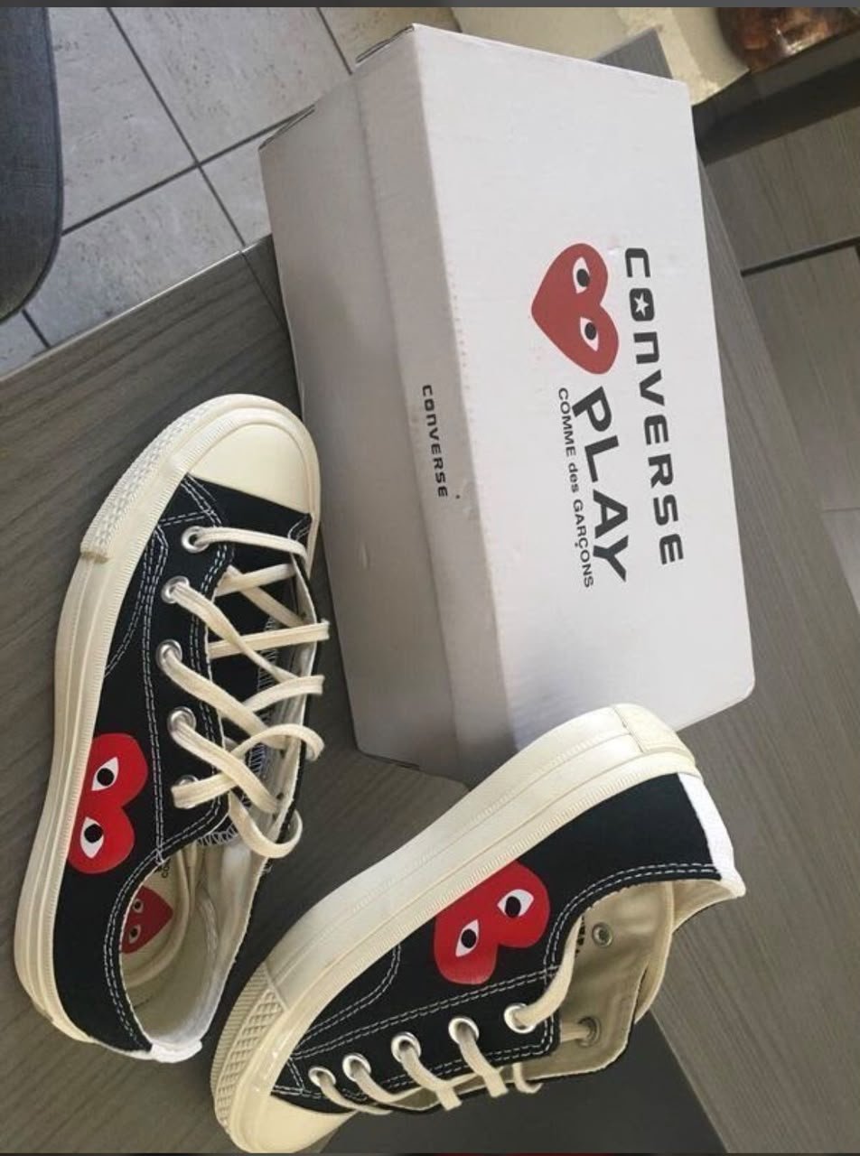 Converse CDG Play - Coeur - Noir Basse, image 2