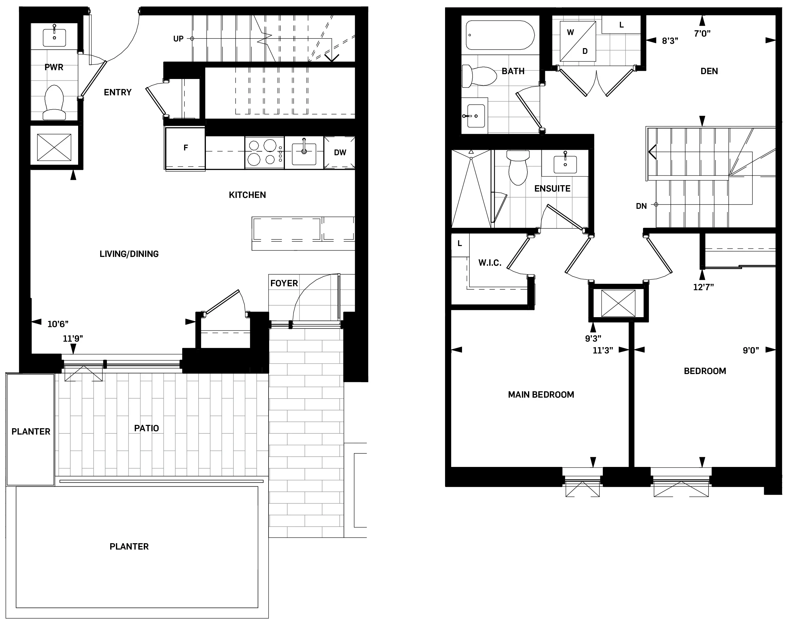 Oak floor plan