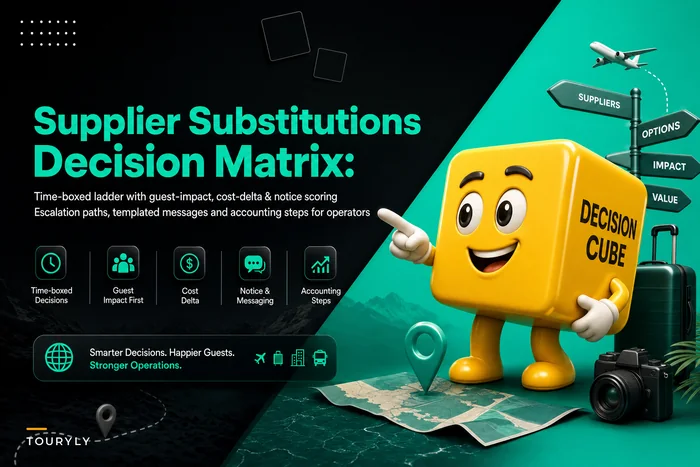 A decision matrix for last‑minute supplier substitutions with guest‑impact scoring