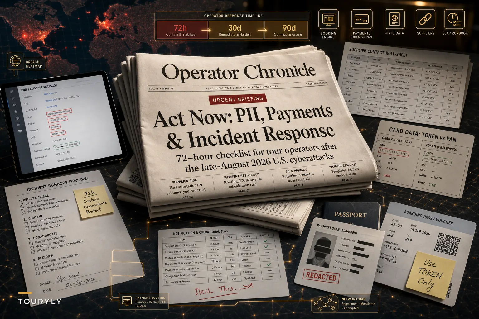 After late‑August U.S. cyberattacks: immediate PII, payments and incident‑response changes tour operators must make now