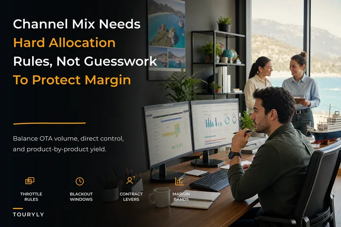 Channel-allocation matrix for tour operators: balance OTA volume, margin and control
