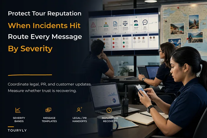 Crisis communications playbook to protect reputation during tour incidents