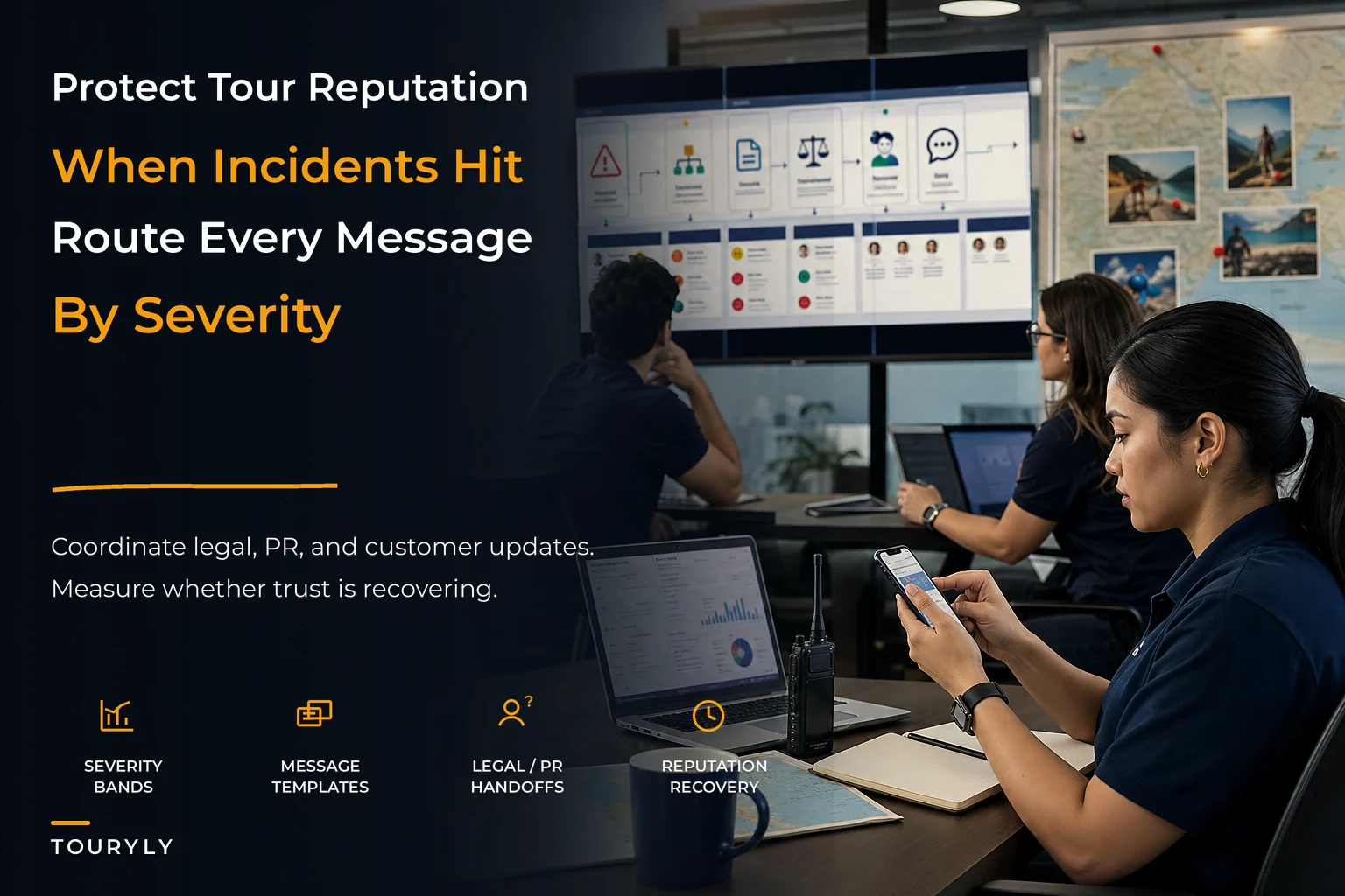 Crisis communications playbook to protect reputation during tour incidents