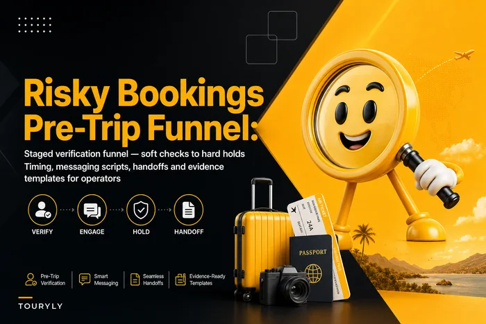 Don't let risky bookings derail trips: a staged pre‑trip verification funnel for operators