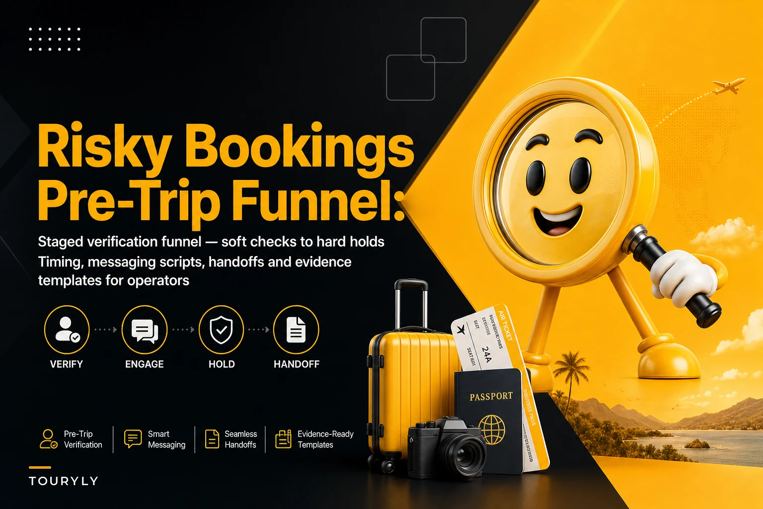 Don't let risky bookings derail trips: a staged pre-trip verification funnel for operators