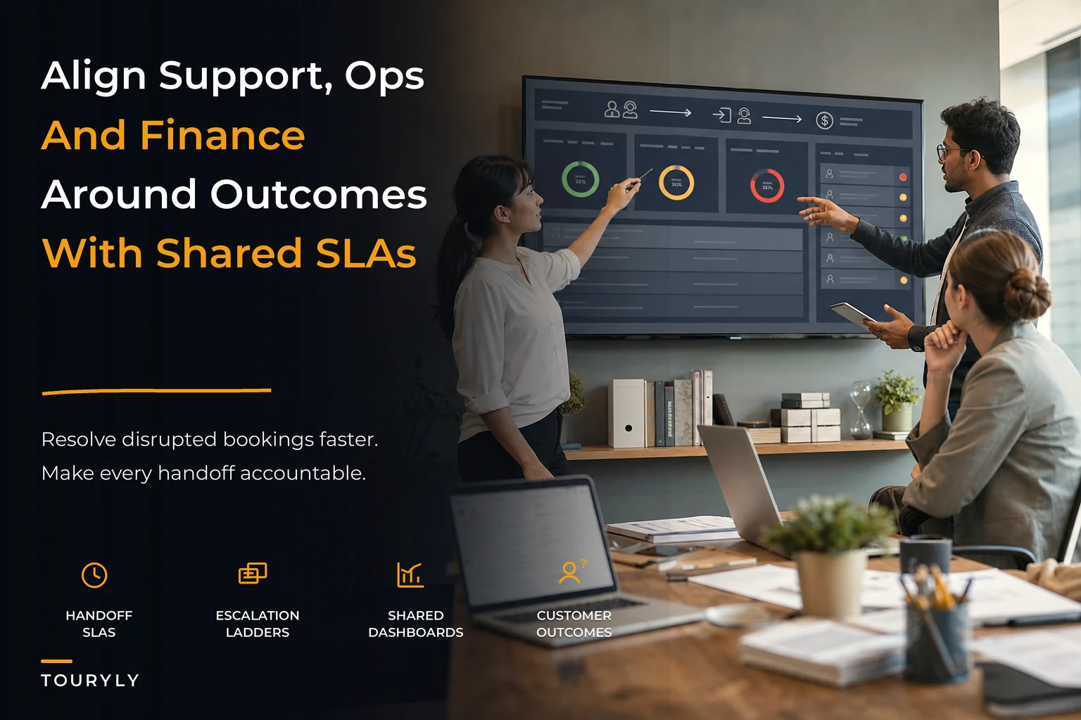 Operating model to align support, ops and finance for customer outcomes