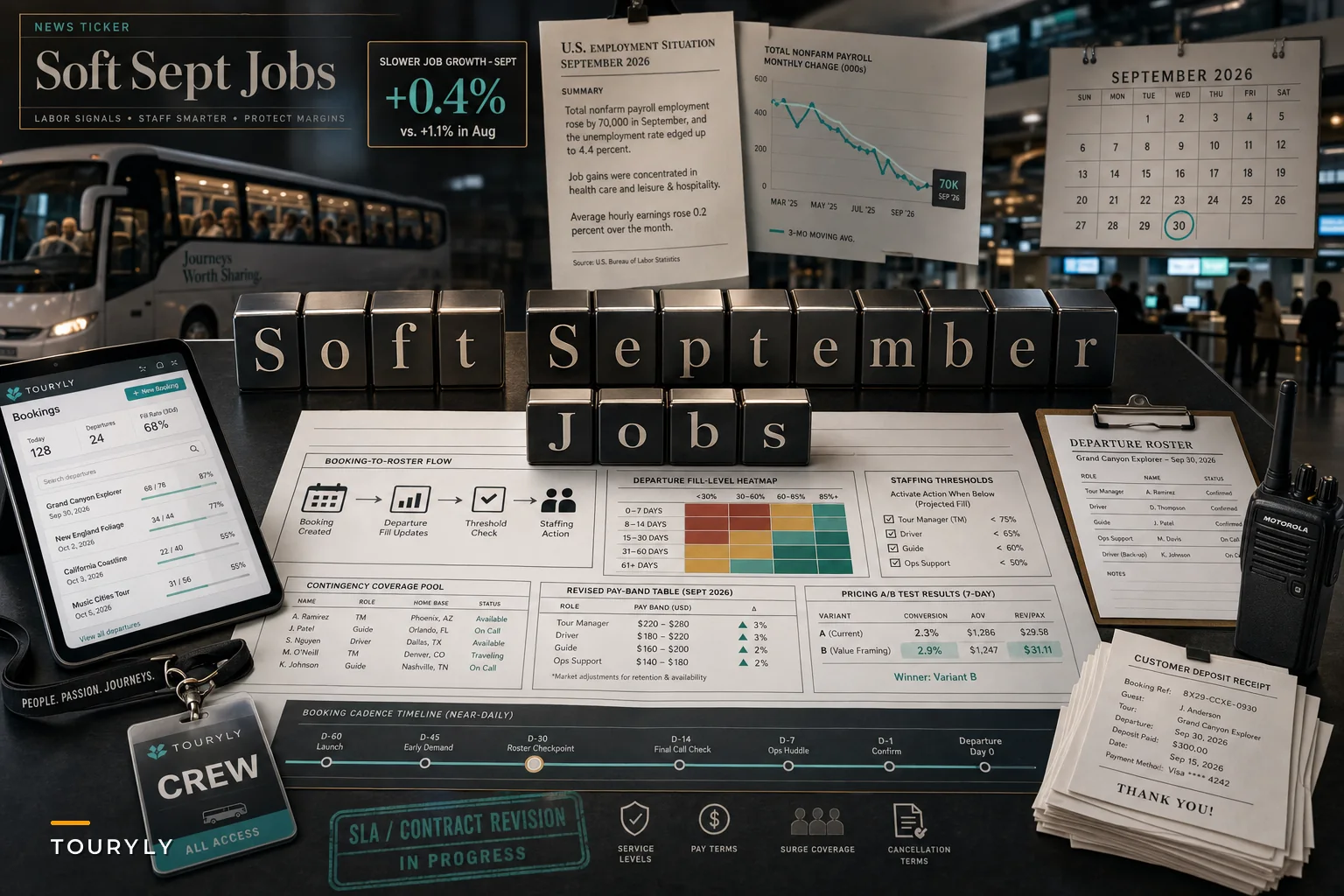 Soft September Jobs Report: How Tour Operators Should Adapt Rosters, Staffing and Pricing Now