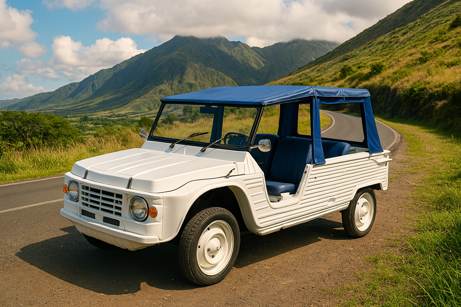 Louez Mehari avec Tourisme Leo Mehari - Location de véhicule à La Réunion