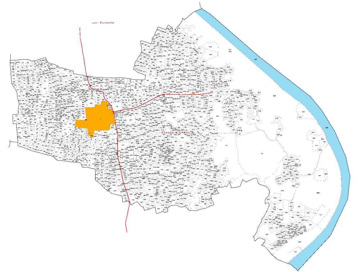 Detailed Village Map of Dhanpura (Ghantu)