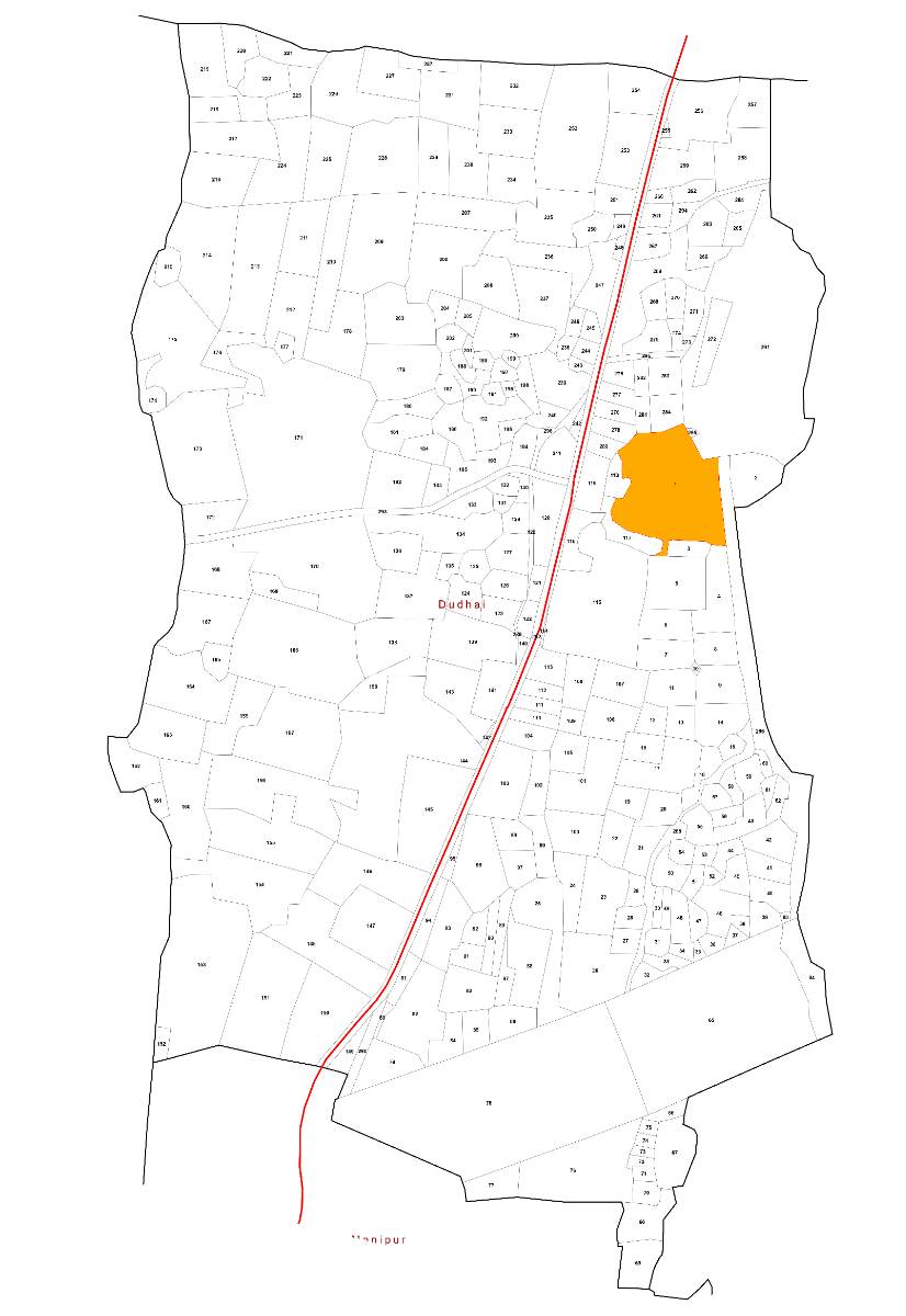 Detailed Village Map of Dudhai