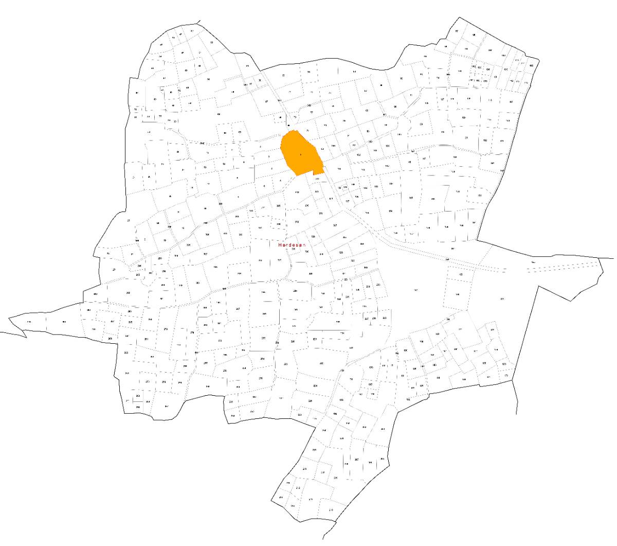 Detailed Village Map of Hardesan
