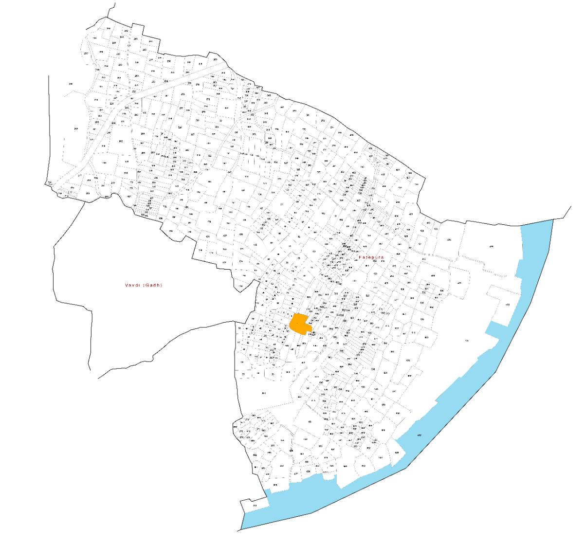 Detailed Village Map of Fatepura