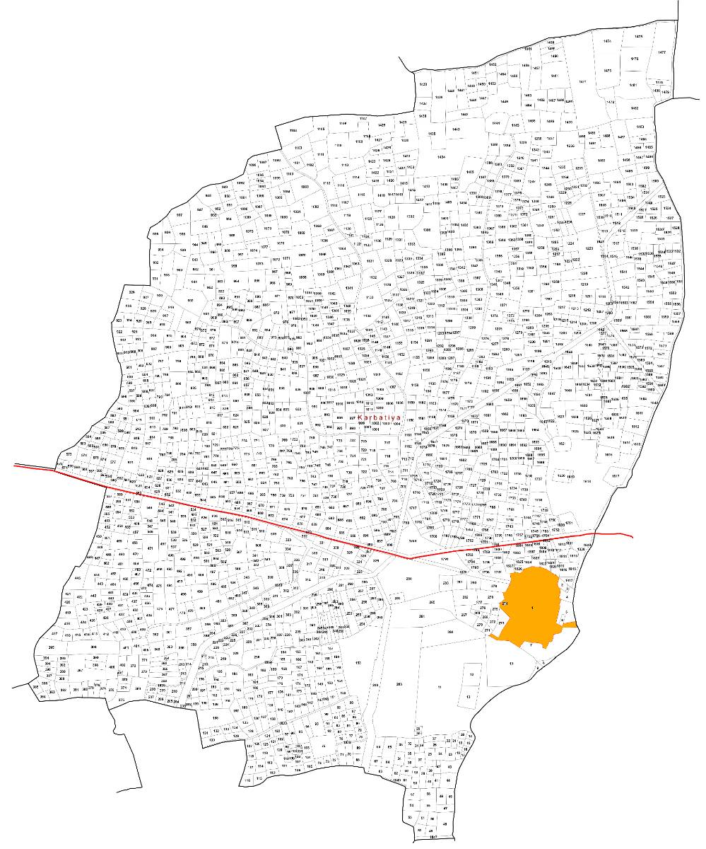 Detailed Village Map of Karbatiya