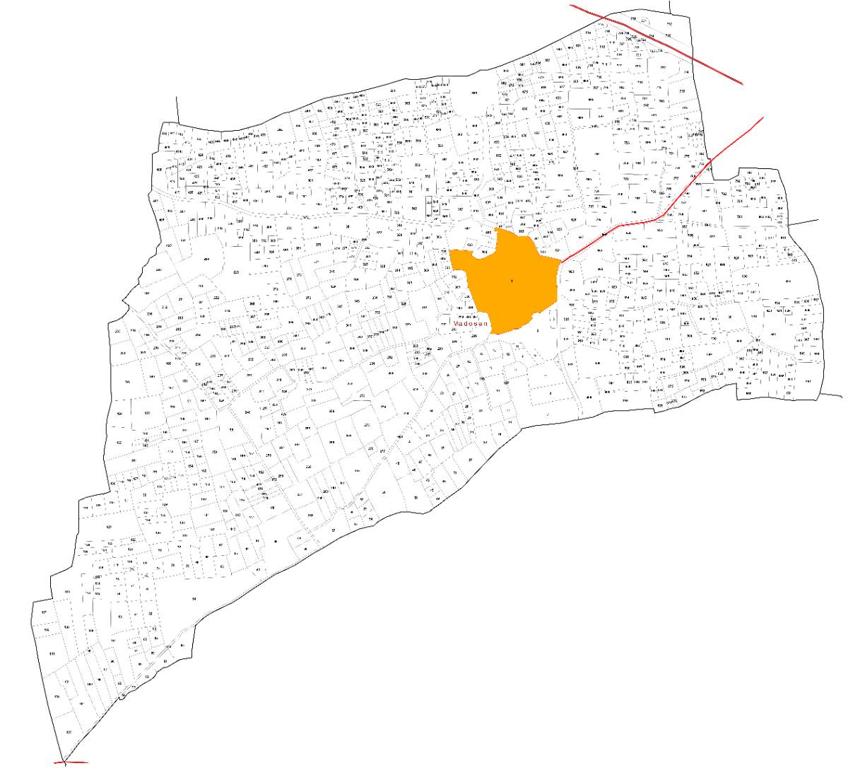 Detailed Village Map of Vadosan