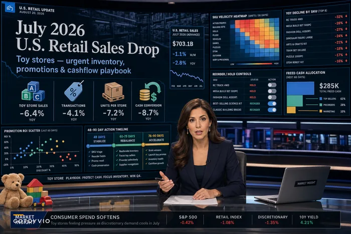 After July’s Retail Sales Drop: Quick Inventory, Promotion and Cashflow Actions for Toy Stores