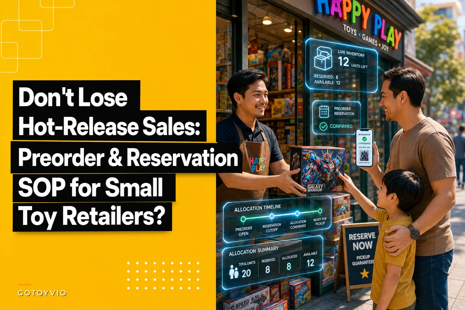 Don't lose hot-release sales: a preorder and reservation SOP for small toy retailers