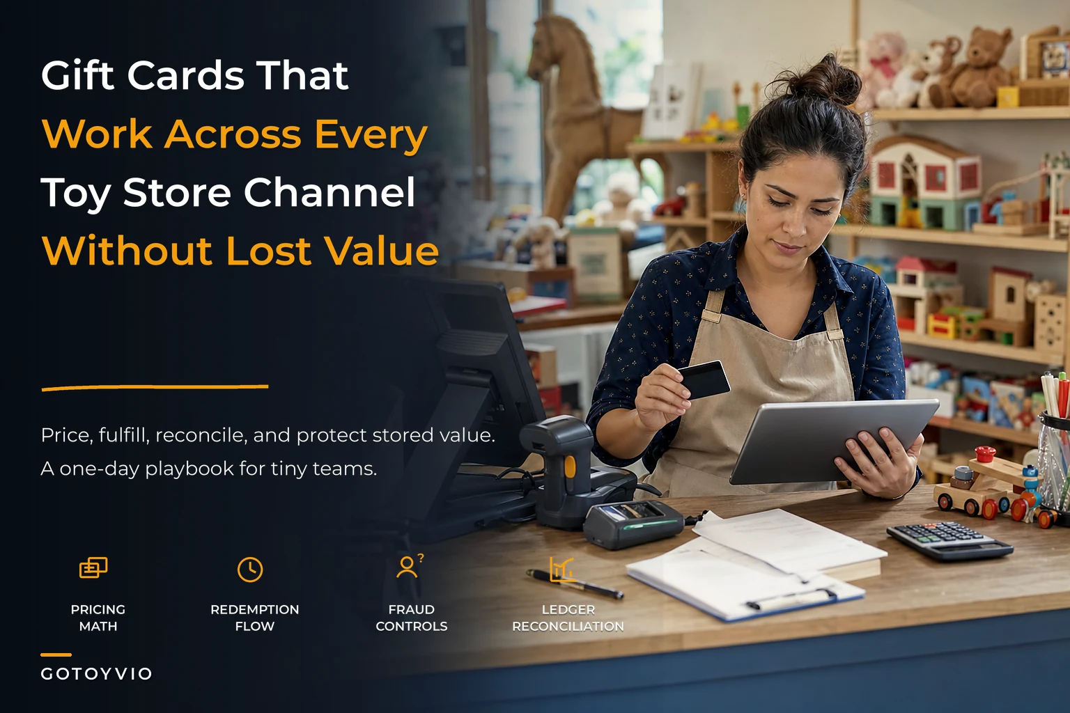 Gift cards and stored-value products for independent toy stores