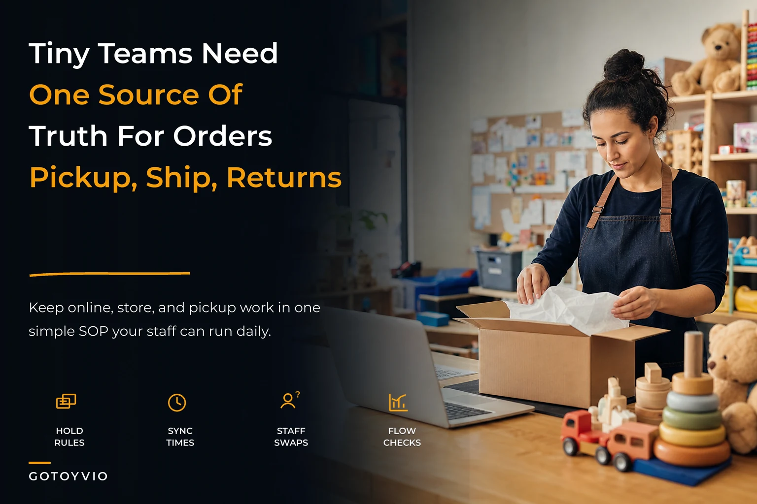 How small toy stores stop fulfillment chaos across online, in-store and pickup