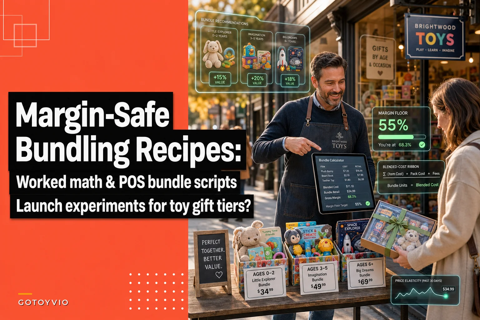 Margin-safe bundling recipes for toy stores: worked math, POS bundle scripts and launch experiments