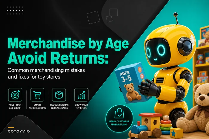 Merchandise by age without creating returns: common merchandising mistakes and fixes for toy stores