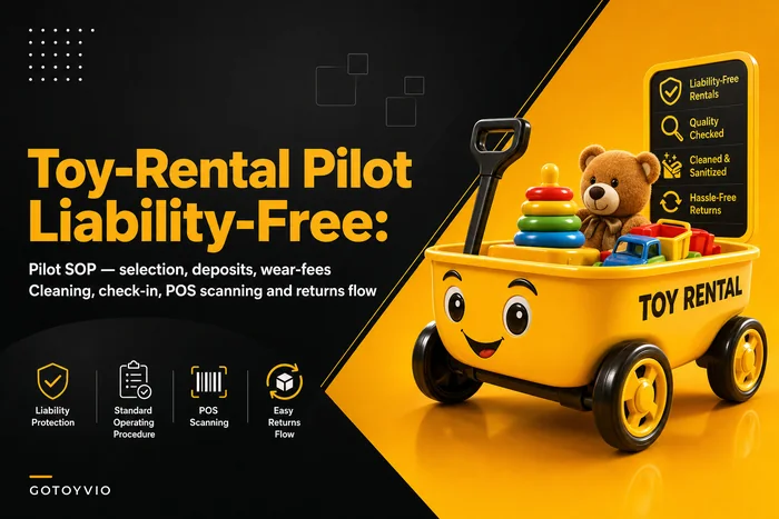 Test a toy-rental pilot without the liability headache: selection criteria, deposits, cleaning and POS flows