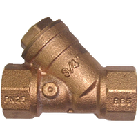Wye strainer, bronze, 1/2ip