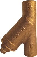 Wye strainer, bronze, 1c