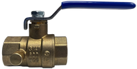 Full port ball valve 1ip w/drain