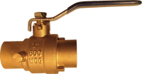 Full port ball valve 1/2c w/drain