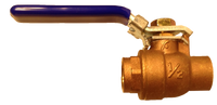 Full port ball valve 3/4c 600# w/locking handle