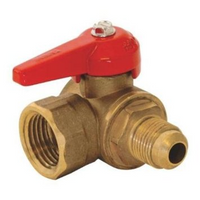 Gas ball valve 1/2fip x 1/2flare ANGLE