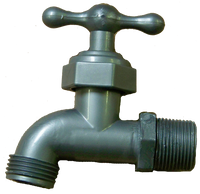 Hose bibb 3/4mip, Plastic