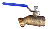 Ball valve hose bibb 3/4fip lever handle
