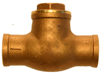 Check valve swing 1/2c brass