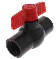 PVC ball valve sch 80, threaded, 3/4
