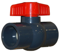 PVC ball valve s x s no union 2
