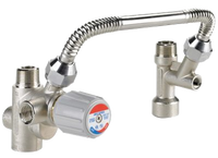 Thermostatic mixing valve kit for water heater, 3/4