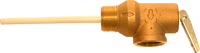 T & P valve 150psi, 3/4mip x 3/4fip, 1 1/2 shank, 2 3/8 body, 4 probe, 105000 BTU, 210 temperature relief