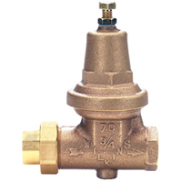 Pressure reducing valve 3/4c x fip w/union, Wilkins (70XLC)