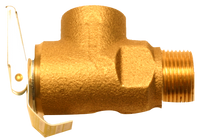 Pressure relief valve 125psi, ASME rating 250,000 BTU