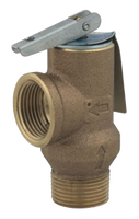 Pressure relief valve 125psi, 3/4, w/test lever (Watts 3L)