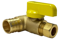 T-valve 1/2 exp pex run 3/8 comp valve