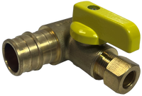T-valve 3/4 exp pex run 3/8 comp valve