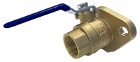 Ball valve w/rotating flange IP, 1 1/2, with bolts