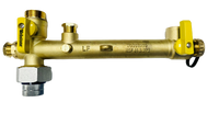 Dielectric water heater supply valves, w/expansion tank service G-series, 3/4