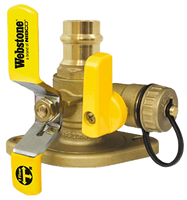Isolation valve w/highflow drain, rotating flange, 1press