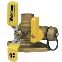 Ball valve flanged press, 1 1/4, with bolts and isolation valve w/highflow drain, rotating flange