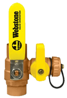Full port ball valve w/highflow drain 1 1/4c