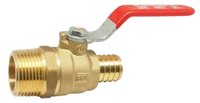 Ball valve crimp pex x MIP 3/4