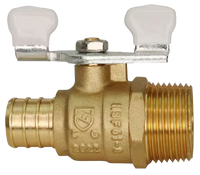 Ball valve T handle, sweat x crimp pex, 1/2